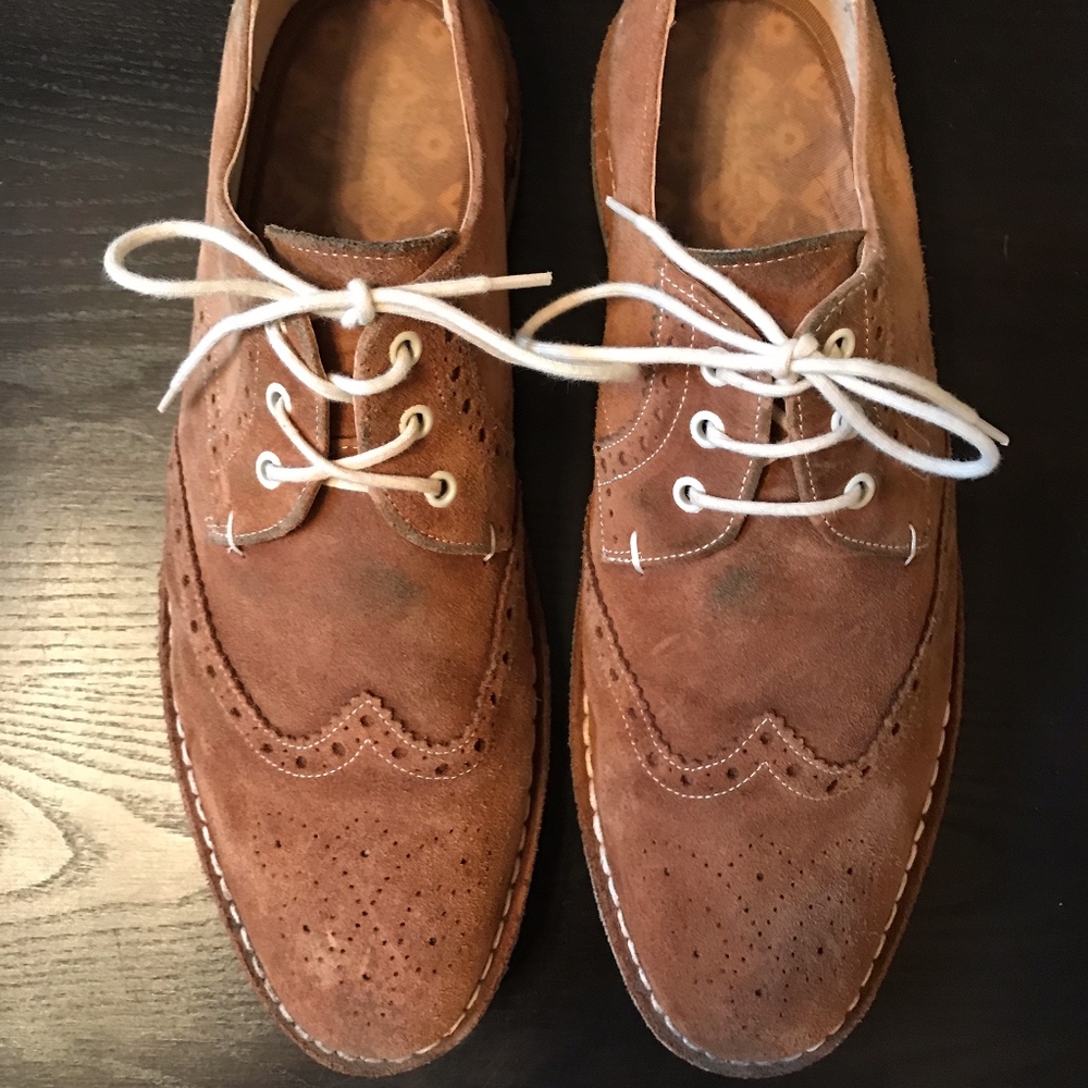 Ted Baker Jamfro Men's Brown Suede Oxford Wingtip